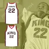 Custom Mens Youth / Kids Kawhi Leonard 22 Martin Luther King High School Wolves Basketball Basketball Jersey 8 Top cousé S-6XL