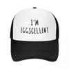 Im Eggscellent Baseball Cap Tea Hat Hat Poam Party Hat Hat Womens Beach Outlet Mens 240407