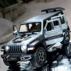 CAR 1/22 Jeeps Wrangler Ofroad SUV Model Modelo de auto Capazón de metal Modelo de metal Modelo Simulación de juguete Regalo de juguete para niños