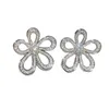 Brand Designer Brand Fashion Van Orecchini pieni di orecchini da sole 925 Silver placcato in oro 18k cinque gioielli petali