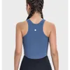 LU LU FEMMES DES TANTS DRIVES RAPIDES avec soutien-gorge Cross Back Gym Fiess Fiess Shirt Sports Sports Top Yoga Vest