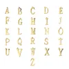 Bracelet fnixtar 26pcs / lot 12 * 8 mm Lettre initiales charmes miroir en acier inoxydable Charmes d'alphabet polonais pour les bracelets de collier de fabrication de bricolage