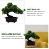 Dekorative Blumen kleine Topf Simulation Bonsai Künstliche Kiefer Home Dekoration Ornament Baum