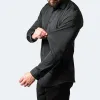 Frames Plus taille élasticité haute chemise sans couture hommes manches longues de qualité supérieure de qualité décontractée mince chemise robe formelle ns5562