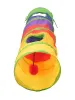Toys Rainbow Cat Tunnel Pet Tube Collapsible Spela leksak inomhus utomhus Kitty Valp Toys For Puzzle Draining Hiding Training