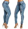 Jeans femminile volalo fashion womens distrutto distrutto slim denim fidanzato sexy buco pantaloncini