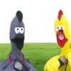 Elétrico engraçado gritando frango luxuosos desenho animado de animais de animais