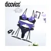 Bras Sets Diccvicc Lace Underwear See Through Bra Fancy Garter Belt Set Sexy Lingerie Woman Erotic Outfit Female Clothes Intimate Apparel