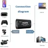 Lens MS2130 Real USB 3.0 HD 1080p 60FPS HDMI Capture Game Recording Box Streaming ao vivo PS4 PS5 Switch Camera Laptop PC