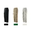 Pantalon masculin pantalon cargo masculin pantalon pantalon droit lâche printemps lâche extérieur jogger jogger sportif imperméable pantalon décontracté y240422