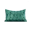 Pillow Texture Pillows Green Gray Antique Case Luxury Decorative Fall Cover For Living Room Sofa Chair Home Decor