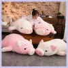 Куклы Симпатичная фаршированная ложь свиная подушка мягкая мягкая розовая свинья плюшевые подушка