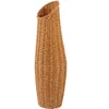 Vaser Rattan Vase Woven Flower Floor Floor Plant Holder Decorative Desktop Adornment Basket Imitation Enkel inomhus