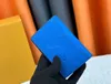 Brieftaschen 10A Top -Qualität mehrerer Brieftaschen -Taschenorganisator Taurillon Lederkartenhalter Männer Brieftaschen Geld Geldbeutel Kredit Kurz Geld Kupplung Taschen Original Box Blau