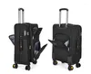 Resväskor 20 tum resväska avtagbara hjul 22 utbyggbart rullande bagage 26 "28 Spinner Oxford
