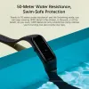 Opaski na rękę globalną oporę zespół czarny pasek amoled ekran fitness Tracker Bluetooth Sport Smart Bransoleta Waterproof Waterproof Smart Band