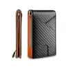 Wallets Ultrathin Men's Wallet Money Clip Carbon Fiber Card Holder Wallet RFID Slim Money Clips Money Bags Cover Cartera Hombre