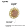 イヤリングwtmpe121 wkt 2023ファッションジュエリー天然石の花の形を作るイヤリング用品グランドパーティー新しい品質新しい品質