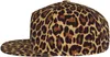 Cool Cheetah Leopard Flat Bill Hat Unisexe Cap de baseball Hip Hop Style Flat Visor blanc Réglable 240407