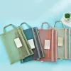 Bags 1Pcs Mesh Zipper A4 Stationery Storage Organizer Bag Book File Folders Stationery Pencil Case Storage Bags Cosmetic Makeup Bags