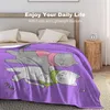 Personalise Blanket Flannel Soft Blankets Art Design Funny Cat Art Music Dance Throws for Home Office traval Car Dormitory Air-Conditioned Rooms Outdoor Indoor