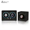 Embers Mat Siyah 1 2 Watch Winder Luxury Moda Saati Shaker Saat Kutusu Nefans Tek Yuva Mabuchi Motro 240408