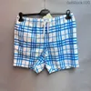 Buurberlyes Brand shorts primavera/verão azul masculino casual shorts de praia sênior shorts de designer de verão casual