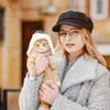 Dog Apparel Lovely Comfortable Friendly To Skin Hat With Earmuffs Pets Warm Headwear Pet Supplies