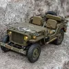 Voiture FMS RC Car 1/12 1941 MB Scaleur Willys Jeep 2.4g 4WD RTR Crawler Scale d'escalade Camion militaire Véhicule hors route