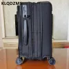 Bagage klqdzms nylon koffer uitbreidbare rits en wachtwoordbox gemonteerd op het chassis 20 inch duurzame en stevige eenvoudige bagage