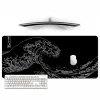Pads Myse Pad Gaming Czarno -biały wielka fala XL Nowy dom homePad xxl miękki biuro naturalna guma komputerowy padka myszy