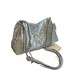 Sac à bandoulière en cuir PU à gauche pour femmes 2024 sacs à main de chaîne d'hiver et sac à main Small Bucket Crossbody Bag 41GH #