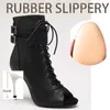 Dance Shoes Genuine Leather Women Thin HIgh Heels Lace-up Boot Woman Indoor Suede Sole Customizable For Latin Dancing Sexy Stilettos