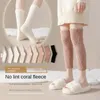 Kadınlar SOCKS Sonbahar ve Kış Kadınlar Bacak Yüksek Kalınlaştırılmış Yastıklı Sıcak Anti-Soğuk Artrit Diz Pedleri Mercan Kadife