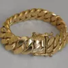 Solid 14k Gold Gold Miami maschile cubano marciapiede Bracciale 8 pesante 98 7 grammi 12mm273b