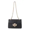 Designer Bags Shoulder Bag Underarm for Women 2024 with Diamond Inlaid Small Bee Texture Crocodile Pattern Niche Chain