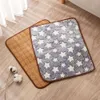 Zomer lichtgewicht ademend kattenkoeling huisdier rattan nestmat ijs hondenbed voor kleine puppyhonden s