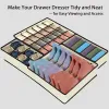 Storage Dormitory Closet Organizer For Socks Home Separated Underwear Storage Box Grids Bra Organizer Foldable Drawer Organizer