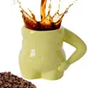 Muggar porslin kaffekoppar långvarig Använd tecknad handgjorda keramiska frukost kreativa personlighet smidig