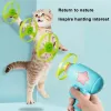 Toys New Funny Cat Toy Interactive Play Pet Training Toy Mini Flying Disc Windmill Catapult Pet Toys Cat Dog CHEWing Playing Supplies