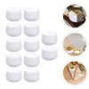 Storage Bottles 12 Pcs Candles Belly Jar Tinplate Tins Jewelry Canisters Gift Boxes White Tea Metal Round Travel