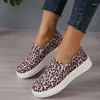 Casual schoenen Leopard Print dames canvas loafers wandelen herfst winter lichtgewicht comfortabele platte buitensport vrije tijd sneakers