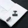 Links Hawson Metal Sieraden Cufflinks Lange ipblack herenhemd manchetknopen voor mode trouwjurk/shirt manchetknop