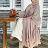 Vêtements ethniques Ramadan Eid Mubarak en mousseline de soie ouverte Abaya Kimono Dubaï Turquie Islam Kaftan Muslim Dress Vêtements Abayas pour femmes Robe Femme Caftan D240419