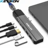 Hubs Keysion USB Hub C Hub zu Multi USB 3.0 HDMI -Adapter USB -Splitter für Buch Pro Dock Thunderbolt 3 Hub RJ45 Dual USB Typ C Hub