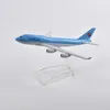 JASON TUTU 16cm Korean Air Boeing 747 Plane Model Aircraft Diecast Metal 1400 Scale Airplane Gift Collection Drop 240408