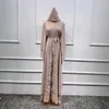 Vêtements ethniques Ramadan Eid Mubarak en mousseline de soie ouverte Abaya Kimono Dubaï Turquie Islam Kaftan Muslim Dress Vêtements Abayas pour femmes Robe Femme Caftan D240419