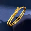 Designer -Armband Goldarmband Damen Edelstahl Handkette glatte Armband Roségoldfarbenfestes Bogenarmband Luxusschmuck Valentinstag Juwelier