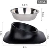 Matning Nonslip Double Cat Bowl Dog Bowl Pet Matning Cat Water Bowl for Cats Food Pet Bowls For Dogs Feater Product Supplies