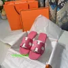 Oran sandalen mode lederen slippers slippers slippers dames high edition echte leer veren springsummer nieuwe strand trailer veelzijdige slippers wome hebben logo hb3tow